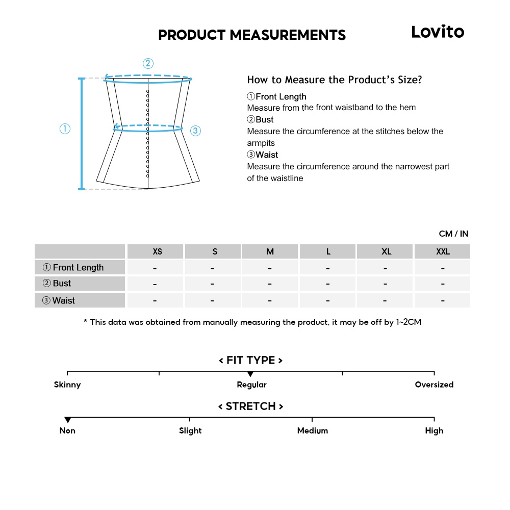 Áo định hình Lovito thắt dây phối khoen khóa kéo móng tay cơ bản cho nữ L48L051 (màu trắng đen và đen trắng)
