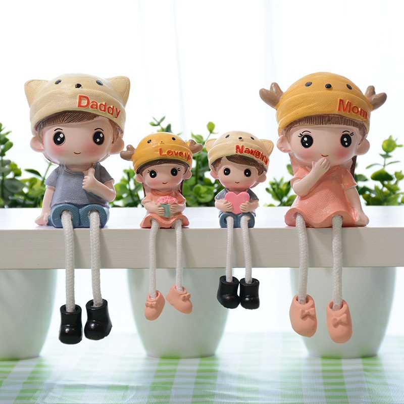 Búp Bê Hoạt Hình Treo Chân Trang Trí Phòng Khách Cho Bé