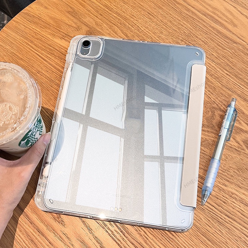 Bao Da Máy Tính Bảng Bằng Acrylic Trong Suốt Cho iPad 10.2 9th 8th 7th Gen 9.7 6th 5th Air 2 1 Air 5 4 3 Mini 6 Pro 11 10.5 10th 10.9 Ốp