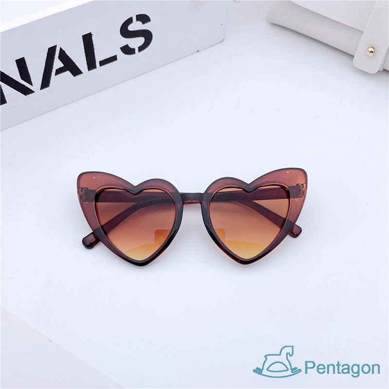 Kính Mát Gọng Trái Tim Chống Tia Uv Thời Trang Cho Bé