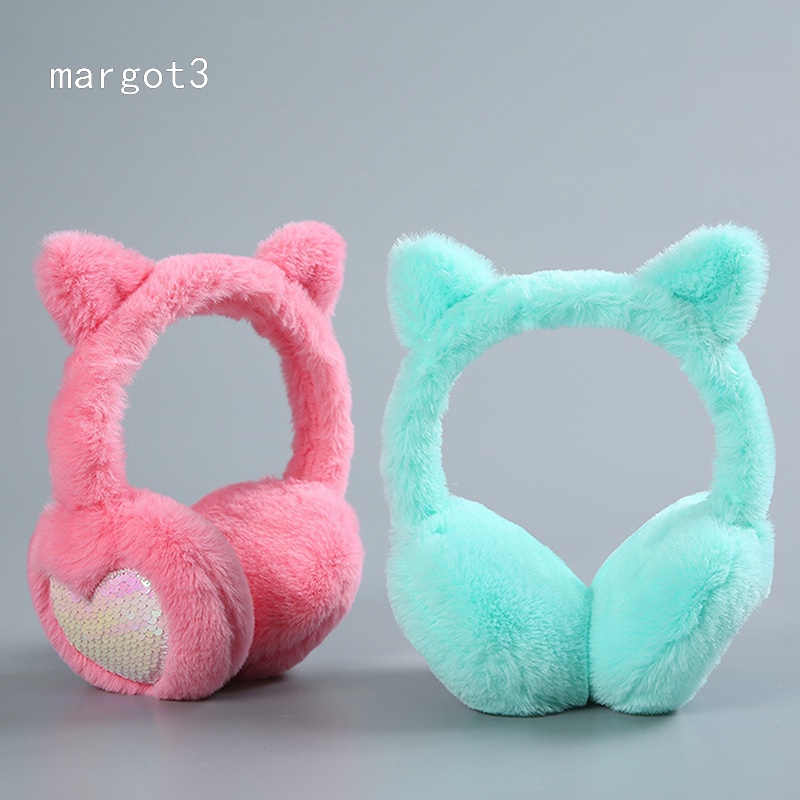 {nonoget}} Bông Chụp Tai Giữ Ấm Mùa Đông Hình Tai Nghe Thời Trang Cho Nữ