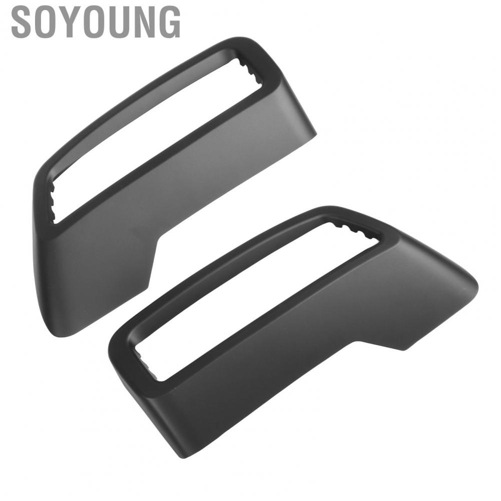 Soyoung Black Exhaust Cover Trims Car Exterior Pipe Mufflers fit for Peugeot 3008 4008 5008 2017‑2022