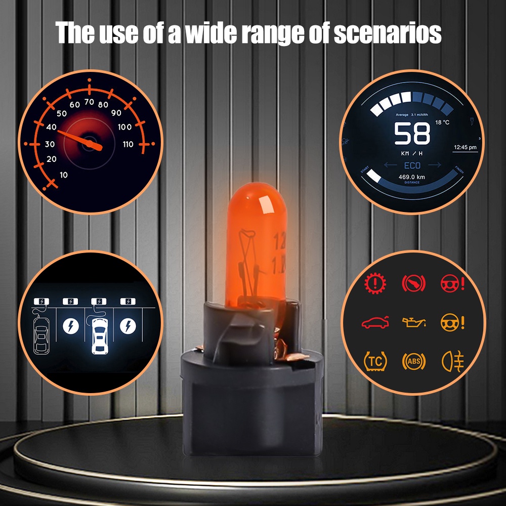 Set 10 Bóng Đèn LED T5 Chuyên Dụng Cho Bảng Điều Khiển Xe Hơi