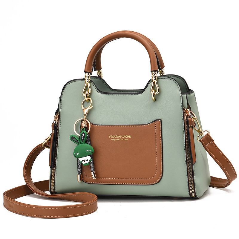 Túi Xách Đeo Vai Cỡ Lớn Màu Sắc Tương Phản Thời Trang Cho Nữ