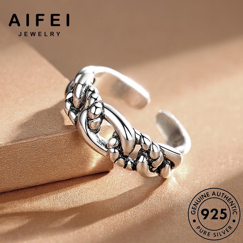 AIFEI JEWELRY sức hàn nữ thời điển trang kiện cổ thật chuỗi phụ quốc bạc nhẫn 925 bản nguyên R293