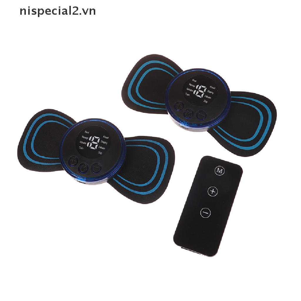 1 Bộ Miếng Dán Massage Cổ EMS Bằng Điện 8 Chế Độ