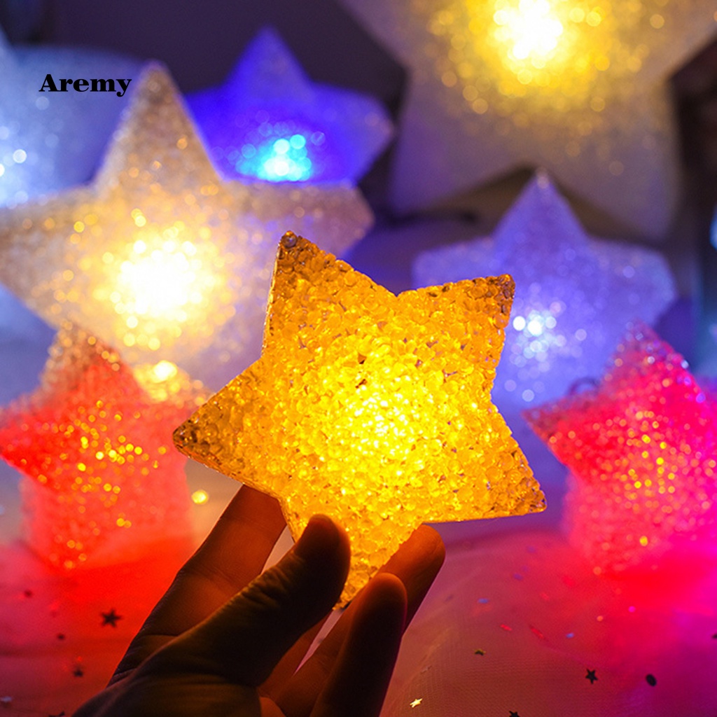 Đèn LED Hình Ngôi Sao Nhiều Màu Sắc Cầm Tay Dùng Trang Trí Trong Nhà / Ngoài Trời