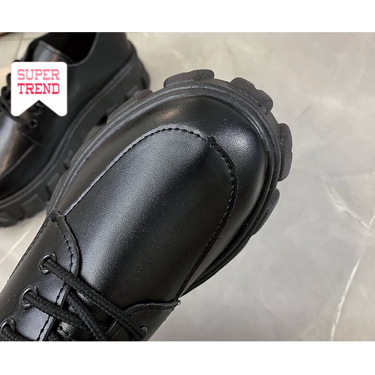 Giày Đế Dày Cột Dây Phong Cách Ulzzang Hợp Thời Trang Dễ Phối Đồ