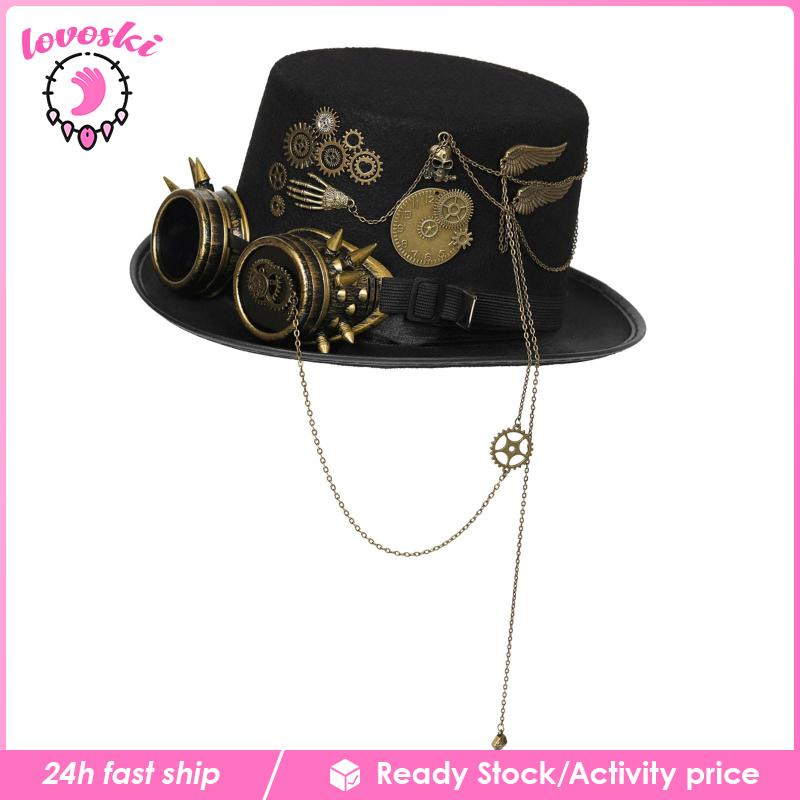 Mũ Đội Đầu Hóa Trang Steampunk Phong Cách Gothic Cổ Điển
