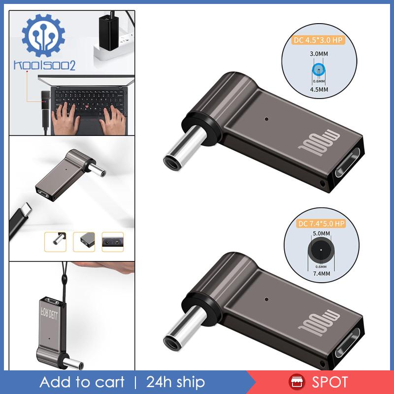 Bộ Chuyển Đổi Phích Cắm Sạc Koolsoo2 100W 100W Chuyên Dụng Cho Laptop