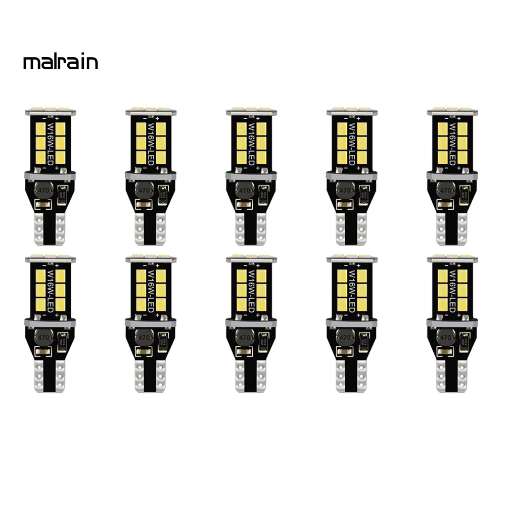 Set 10 Đèn LED W16W LED T15 Canbus Dành Cho Ô Tô Xe Tải