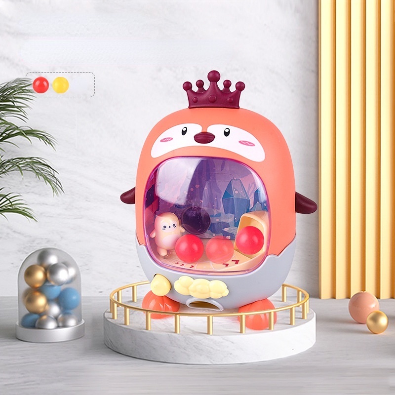 Bộ Đồ Chơi Bắn Bóng Gắn Ngón Tay Hình Chim Cánh Cụt Vui Nhộn Cho Bé