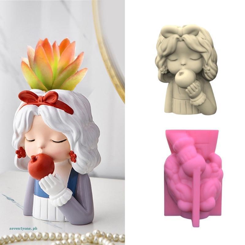 Khuôn Silicone Tạo Hình Chậu Hoa Xinh Xắn