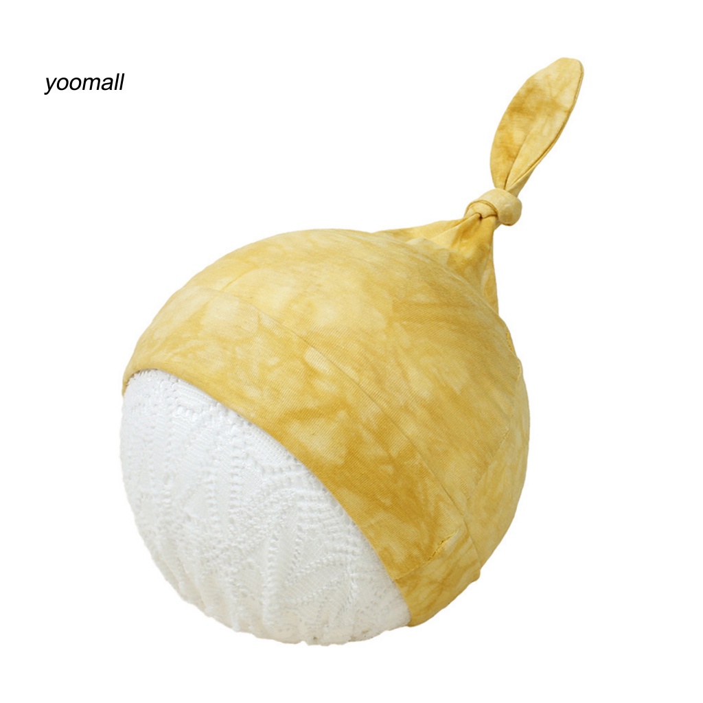 Mũ Beanie Nhuộm Màu Đuôi Cá Co Giãn Chống Mài Mòn Cho Bé Sơ Sinh