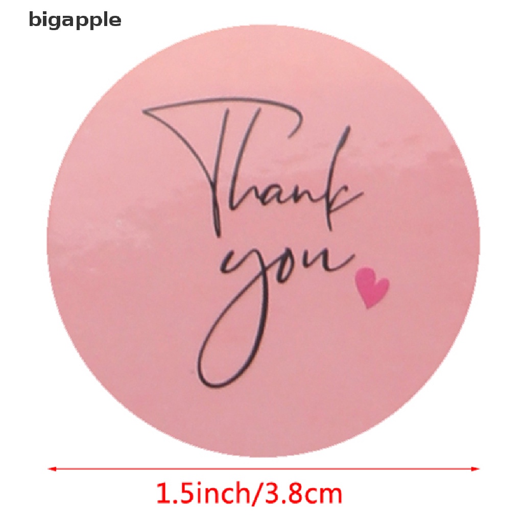 Set 120 Miếng Dán 3.8cm Hình Tròn Họa Tiết Chữ Thank You Màu Hồng Dùng Để Trang Trí Tiệc Cưới