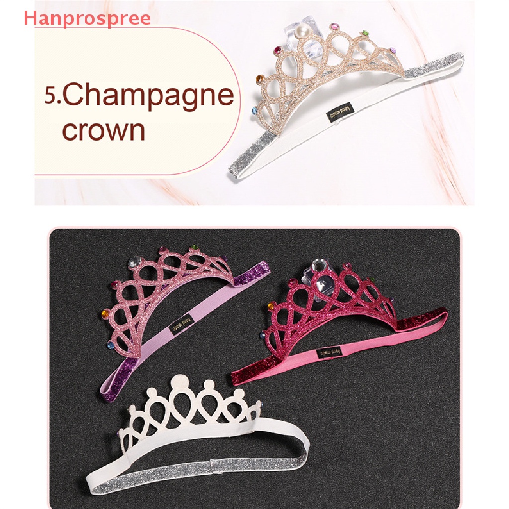 Băng Đô Cài Tóc Hình Vương Miện Mềm Co Giãn Cho Bé