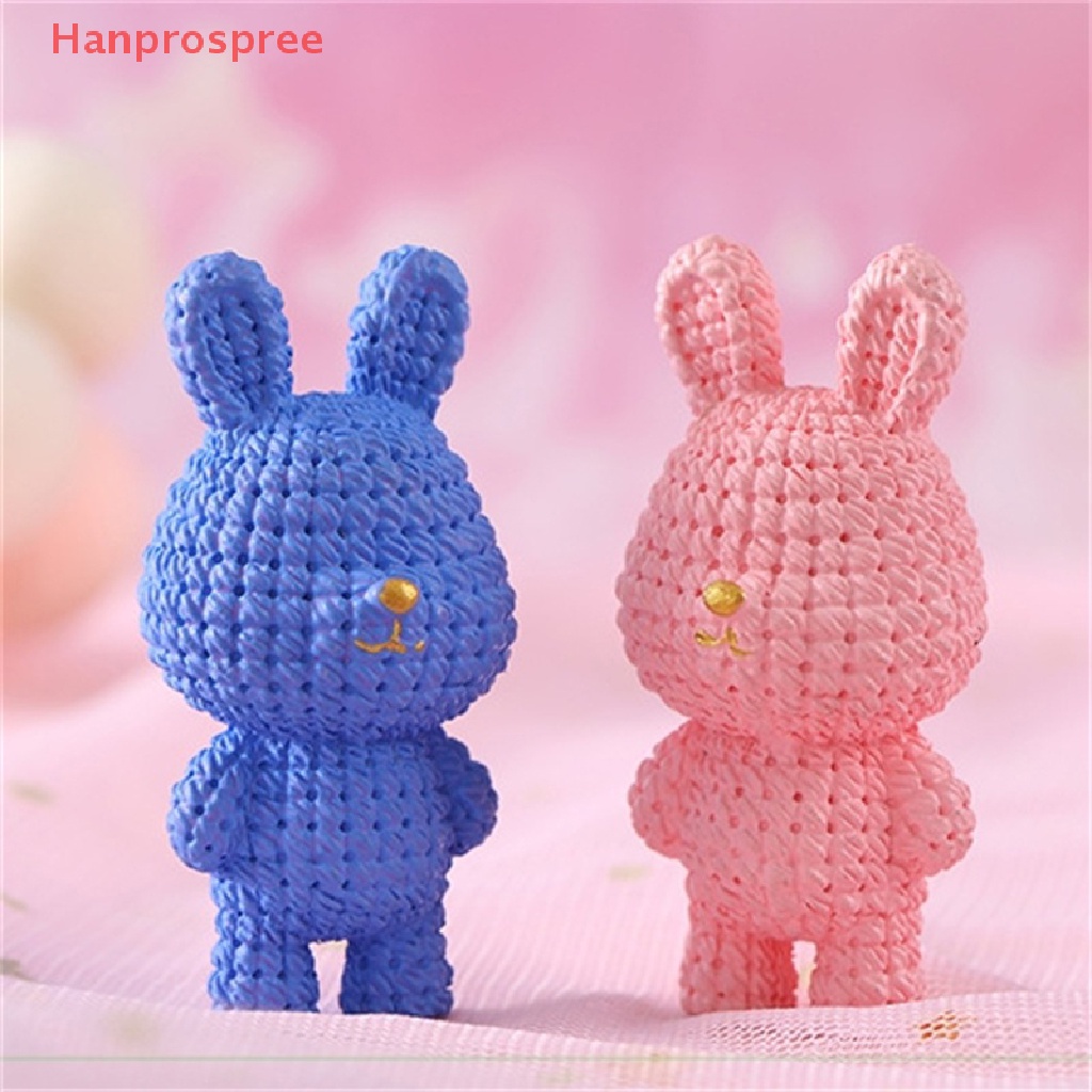 1 Đồ trang trí Thỏ Trang Trí Tiểu Cảnh Năm Mới Tỷ Lệ 1: 12