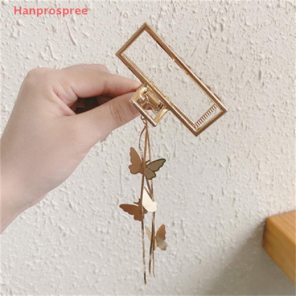 Kẹp Tóc Kim Loại Hình Bướm Đính Ngọc Trai Giả Cho Nữ