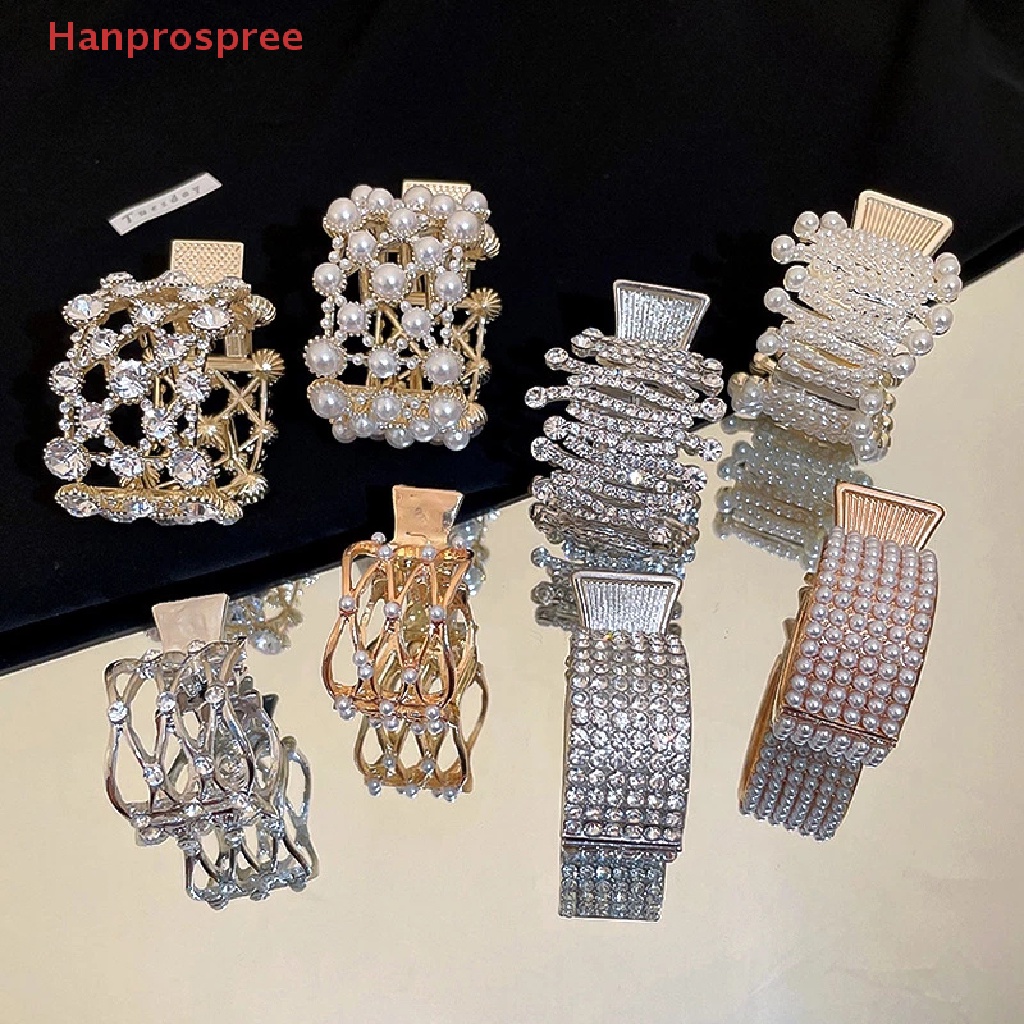 Kẹp Tóc Đuôi Ngựa Bằng Ngọc Trai Giả Cao Cấp Dành Cho Nữ Hanprospree >