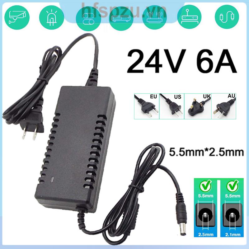 Bộ Chuyển Đổi Nguồn Điện 24V AC 110V 220V Sang DC 24V 6A Cho CCTV Vnh24V