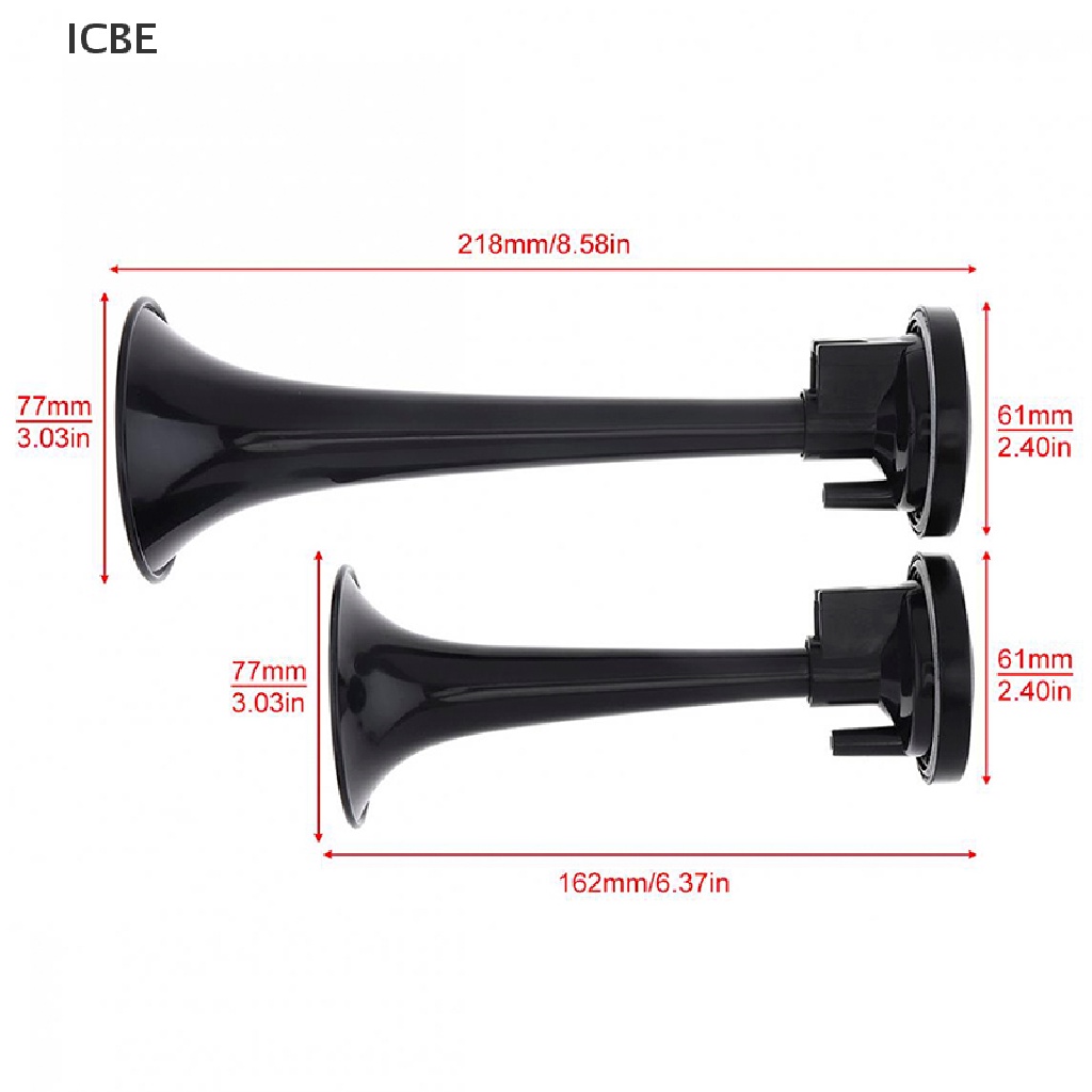 Set 2 Ống Bơm Khí Màu Đen Chuyên Dụng Cho Xe Hơi / Xe Tải / Tàu Thuyền