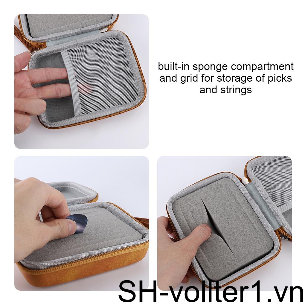 Túi Da Đựng Miếng Gảy Đàn Guitar Chống Nước Có Khóa Kéo
