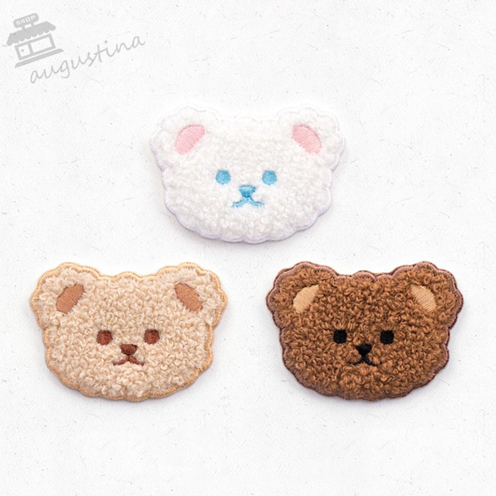 Augustina Miếng Dán Ủi Quần Áo Tự Dính Vải Lông Họa Tiết Sọc Cho Cún Cưng