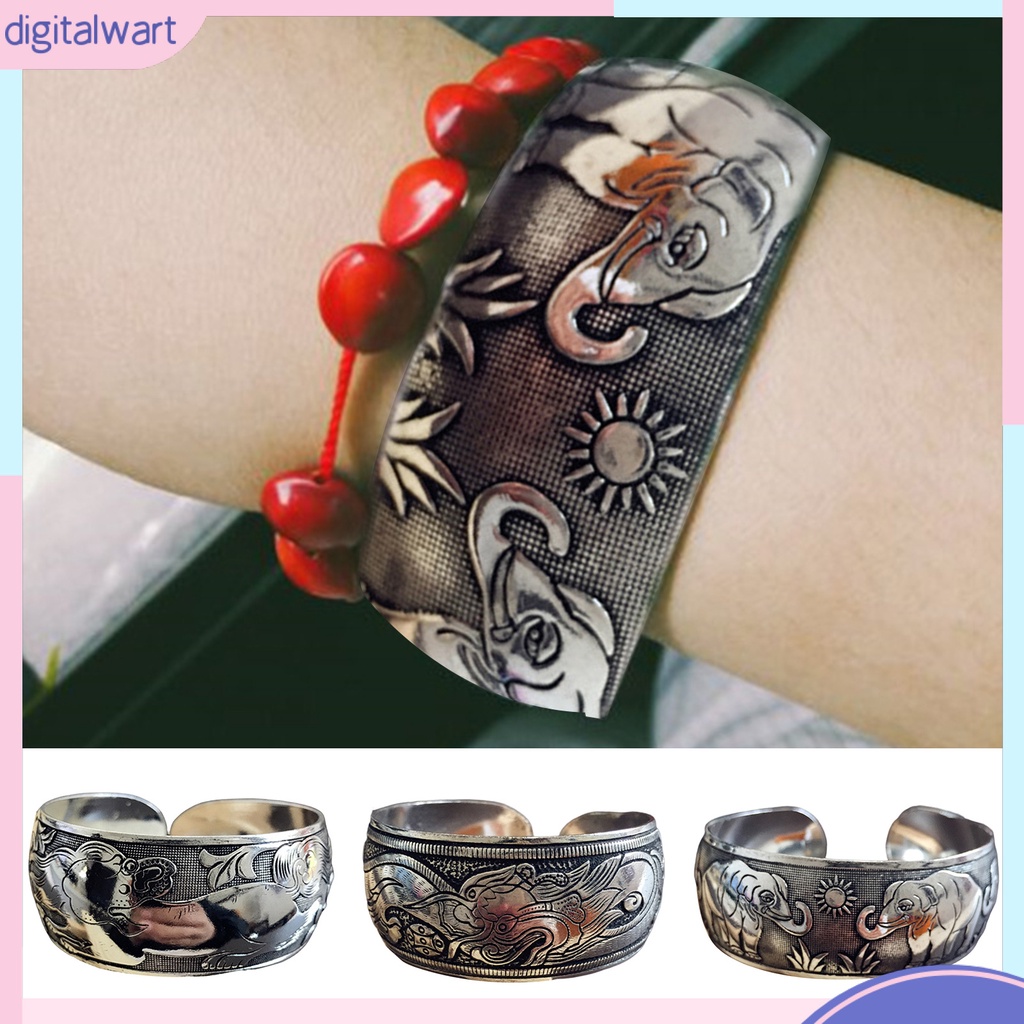 Vòng Đeo Tay Khắc Họa Tiết Phong Cách Dân Tộc Tây Tạng Cổ Điển Tùy Chỉnh Thời Trang
