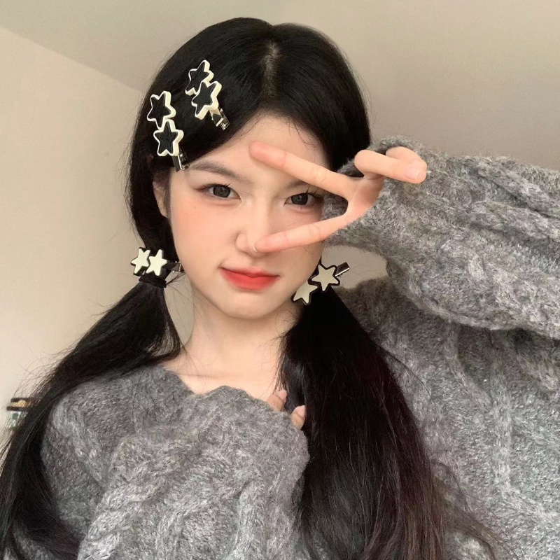 Y2k Kẹp Tóc Ngôi Sao Rỗng / Kẹp Tóc Ngôi Sao Ngọt Ngào Dễ Thương / Phụ Kiện Tóc Thời Trang Hàn Quốc