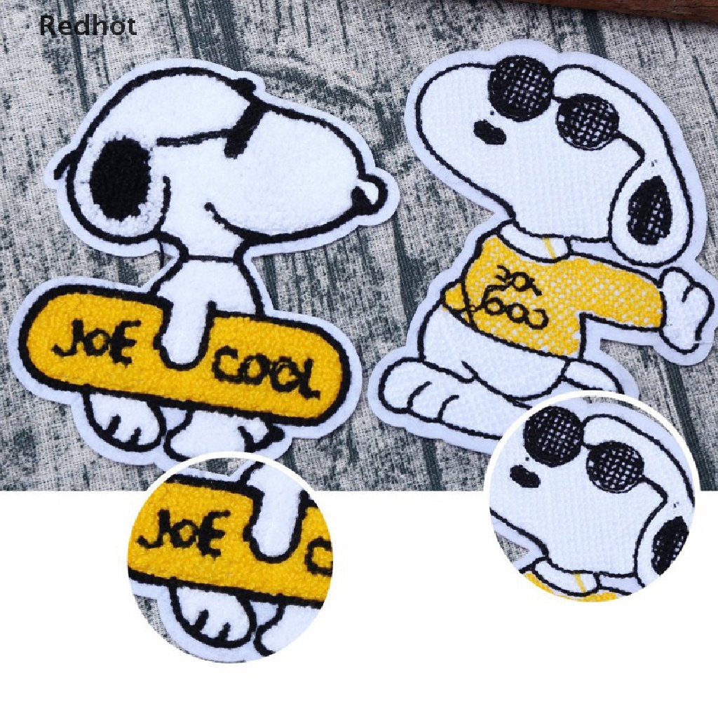 1 Miếng Vá Quần Áo Thêu Hình Chú Chó Snoopy Dễ Thương DIY