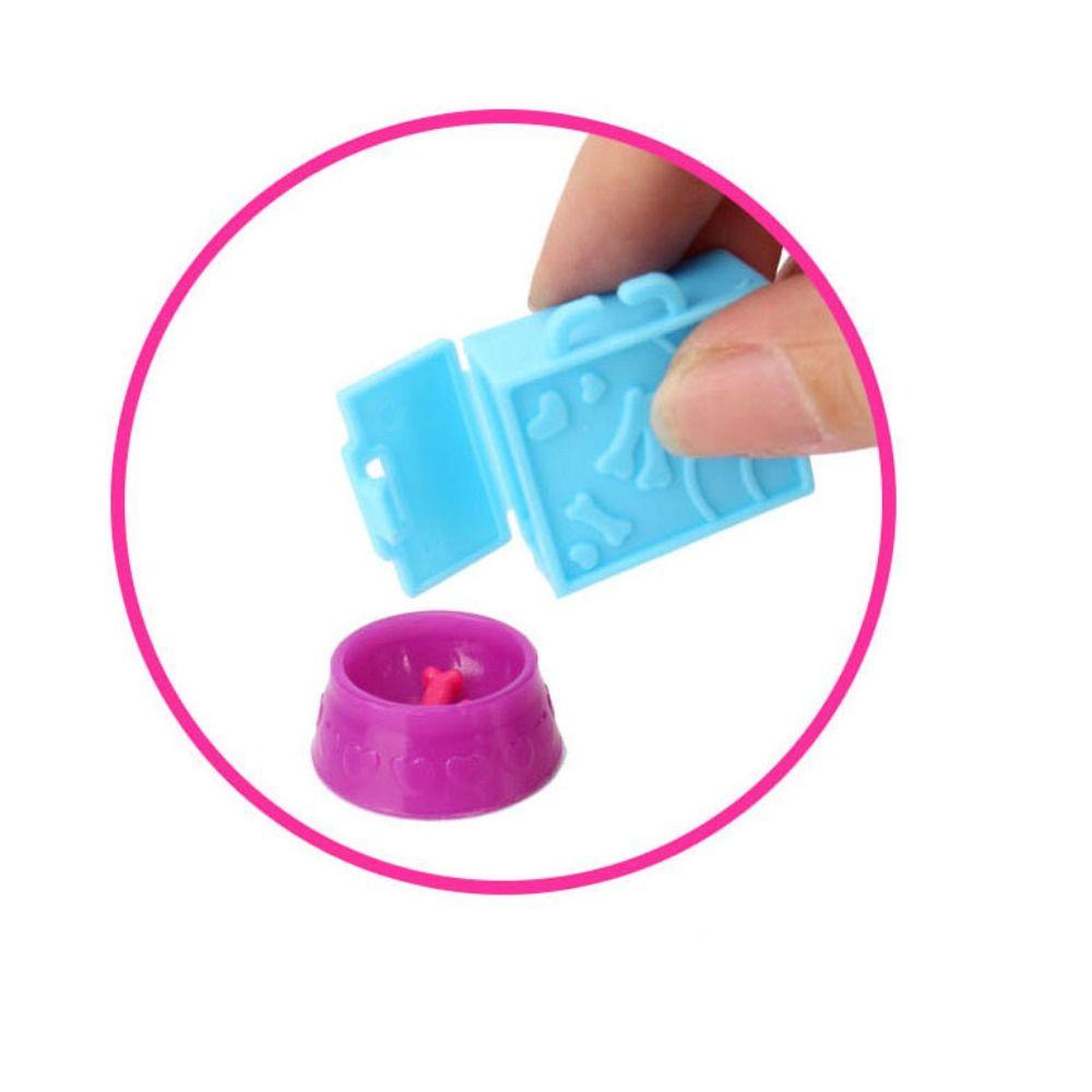 1 Bộ Phụ Kiện Chụp Ảnh Hình Chó Mèo Sáng Tạo Cho Nhà Búp Bê