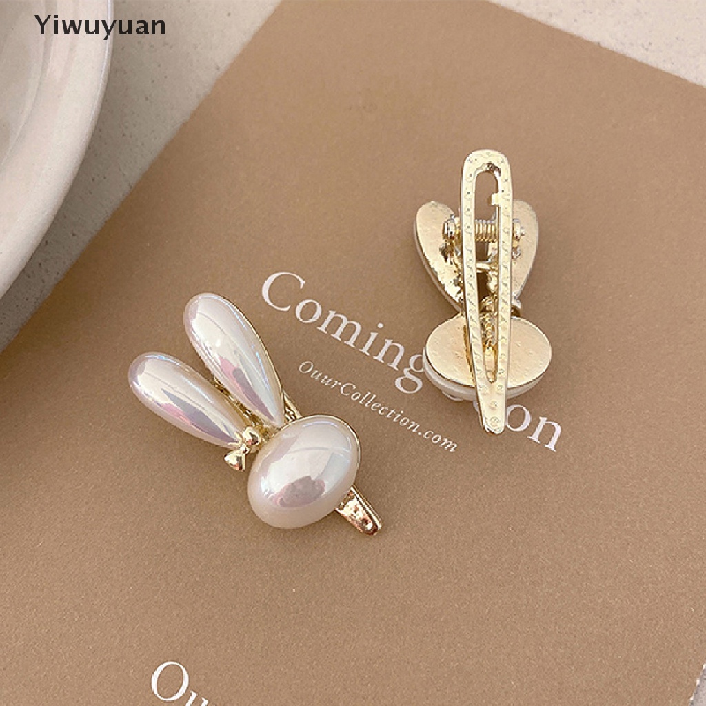 Kẹp Tóc Tai Thỏ Đính Ngọc Trai Thời Trang Cho Nữ