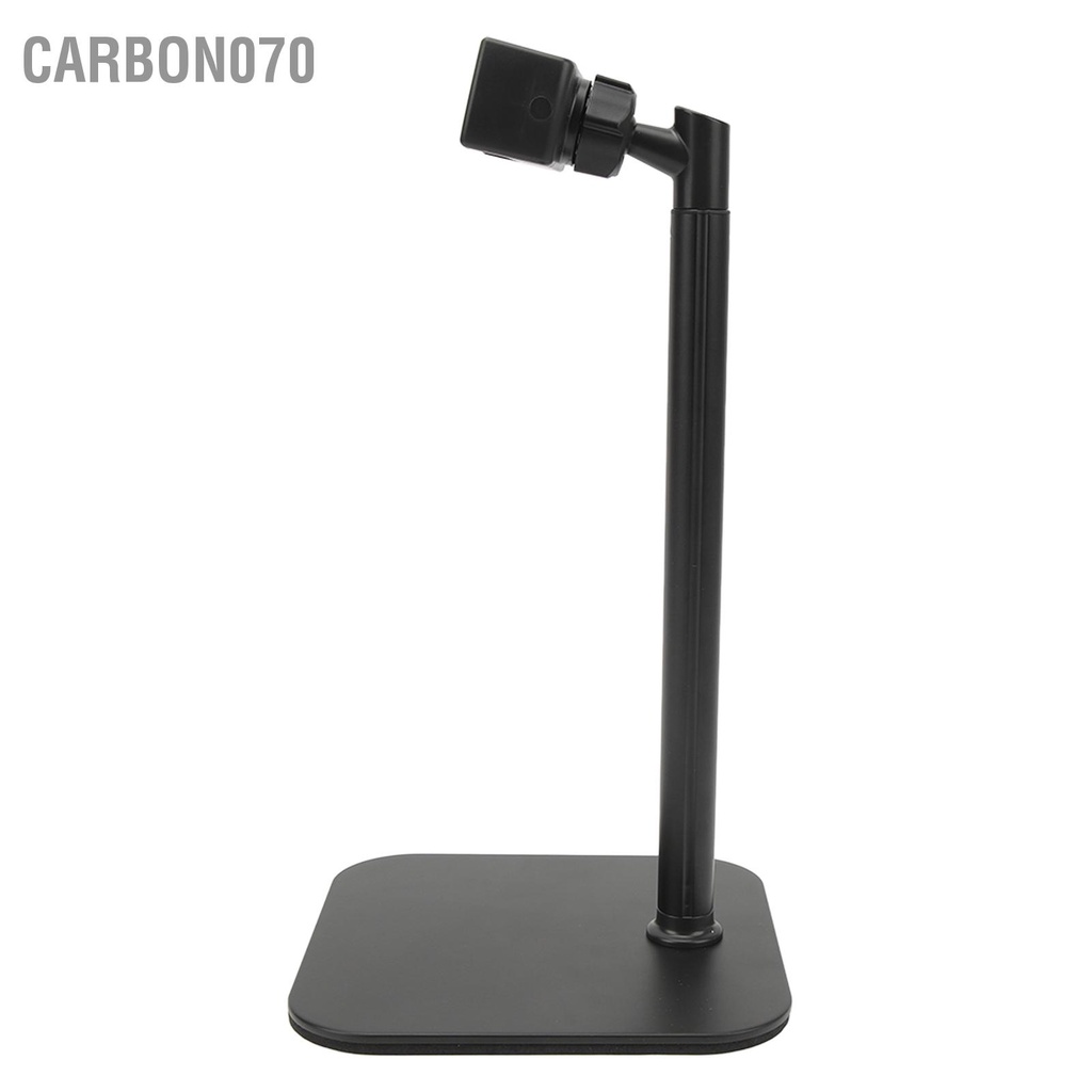 Carbon070 Giá Đỡ Điện Thoại Có Thể Điều Chỉnh Chiều Cao Xoay 360 Độ Đệm Mềm Kẹp Kim Loại Để Bàn Cho Thiết Bị 6.5 Inch