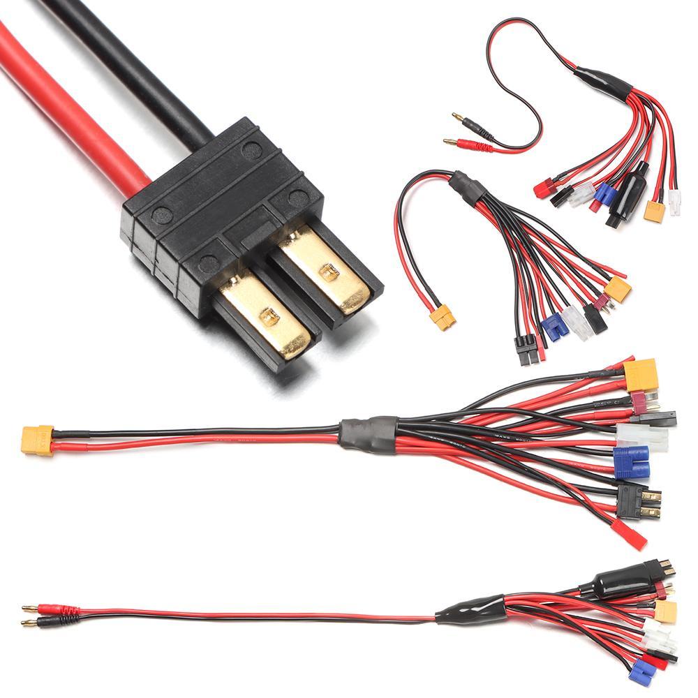 CHOOKEY Cáp Sạc Pin Lipo Mini Đầu Vào 4.0mm XT60 Sang Đầu Ra JST XT60 EC3 Futaba Tamiya Thay Thế Chuyên Dụng