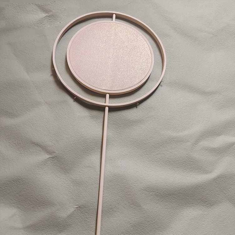 Quạt Cầm Tay Hai Cánh Tròn Thủ Công Phong Cách Trung Hoa Cho Cô Dâu Đám Cưới diy