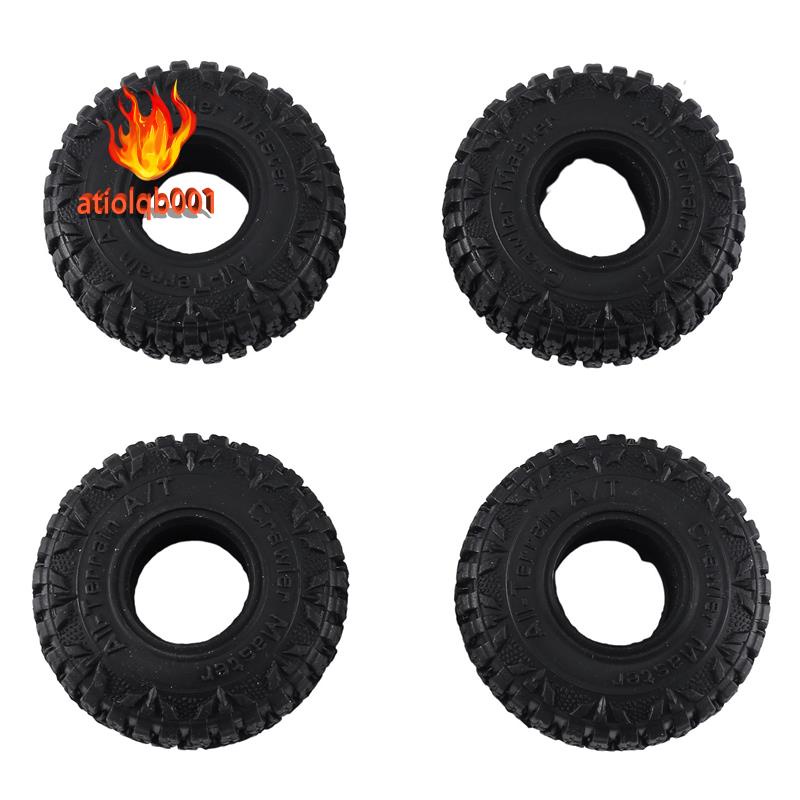 Set 4 Bánh Xe Cao Su 60mm 1.0 inch Cho Xe Điều Khiển Từ Xa 1 / 18 1 / 24 Axial SCX24 AX24 TRX4M