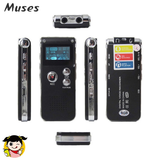 Máy Ghi Âm Mini 8GB Kỹ Thuật Số Chuyên Dụng Cho MP3