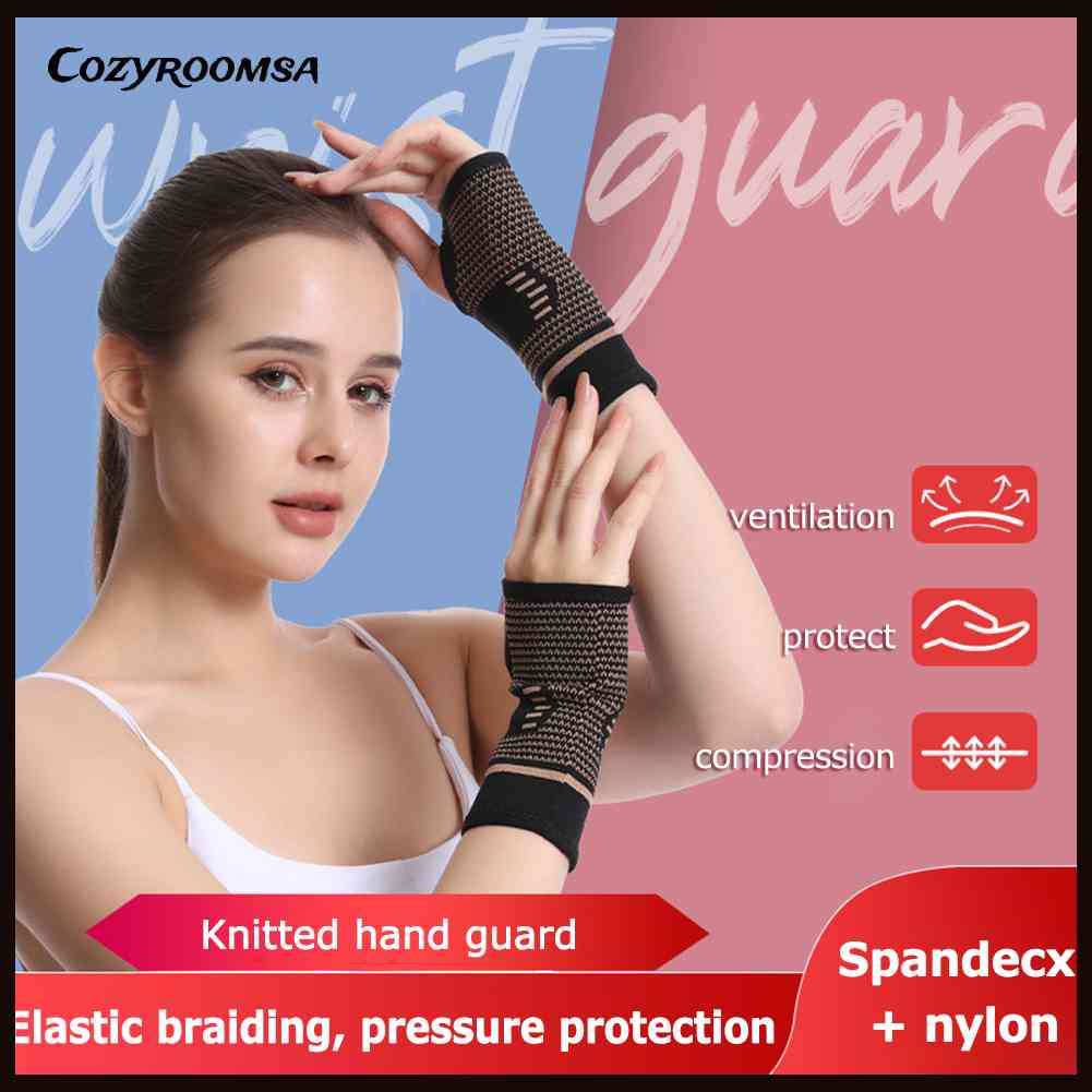 Găng Tay Dệt Kim Co Giãn Hỗ Trợ Luyện Tập Thể Thao