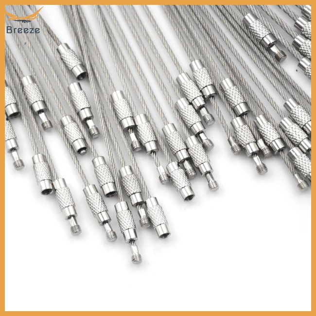 Set 10 Dây Móc Khóa Đa Năng Bằng Thép Không Gỉ