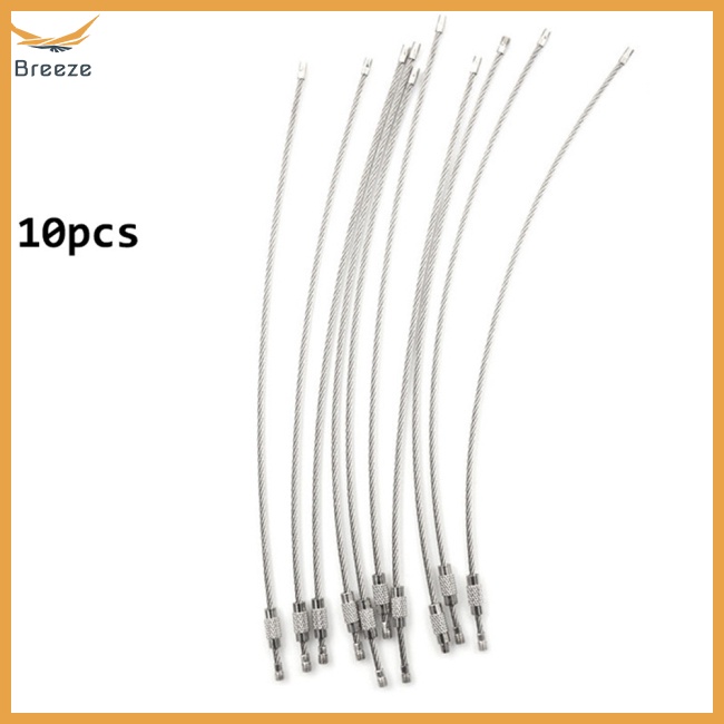 Set 10 Dây Móc Khóa Đa Năng Bằng Thép Không Gỉ