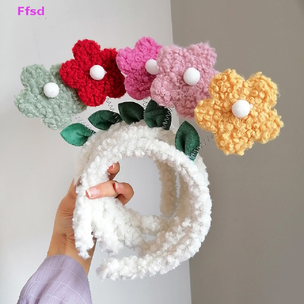 {Ffsd} Băng Đô Cài Tóc Bằng Bông Đính Hoa Đỏ Vui Nhộn Phụ Kiện Tiệc Sinh Nhật * Bán Chạy Cho Bé Gái