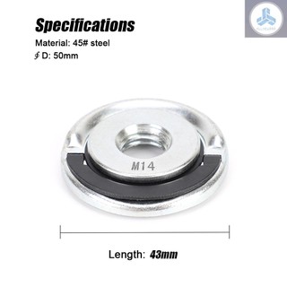 Nuts Angle Grinder Locking Nuts Angle Grinder Accessory Quick Utility Clamping Tool M14 14mm Suitable