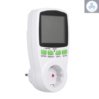 Digital Wattmet Power Meter Energy Meter Voltage Chart Power Measuring Socket Indoor Countdown Timer Socket Grounded