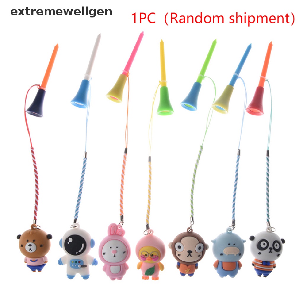 1 Phụ Kiện Giữ Bóng Golf Bằng Cao Su Họa Tiết Hoạt Hình Chống Mất