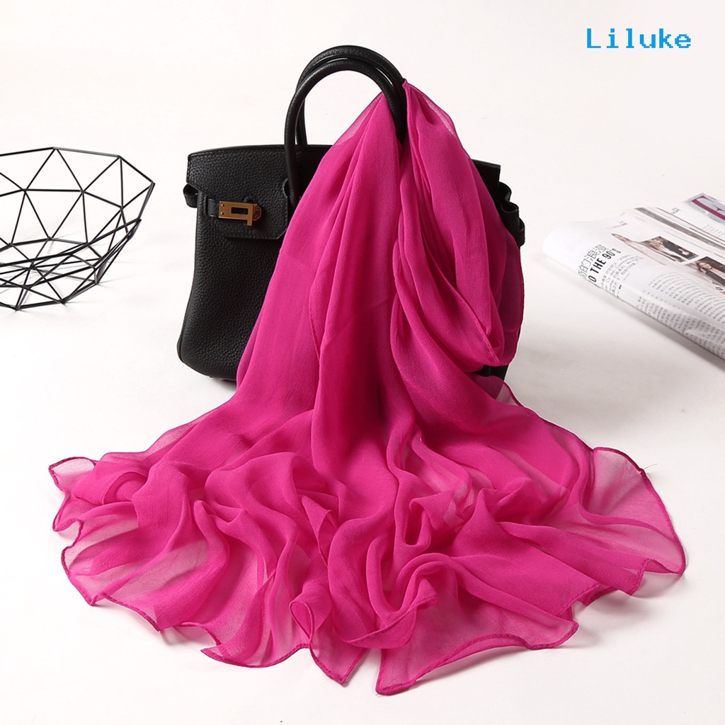 Khăn Choàng Cổ LK --Lady Mềm Mại Nhẹ Nhàng Thoải Mái Nhanh Khô Chống Nắng Mùa Hè Cho Nữ