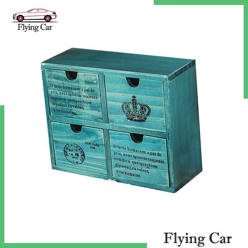 Khay Gỗ Đựng Đồ Tiết Kiệm Không Gian Để Bàn Phòng Ăn 2 Ngăn