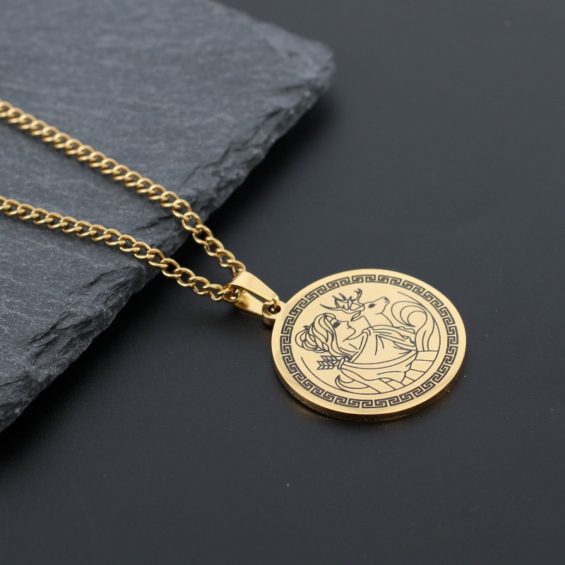 Z Vòng cổ Bằng Thép Titan Không Gỉ Phong Cách Rock Cá Tính Cho Nam Và Nữ