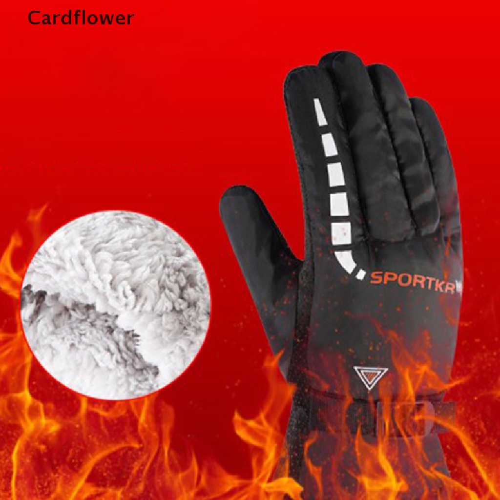 < Cardflower > Găng Tay Trượt Tuyết Siêu Nhẹ Chống Thấm Nước Giữ Ấm Mùa Đông Cho Nam Nữ