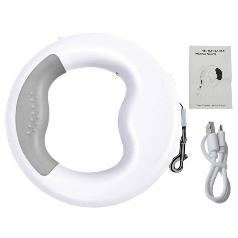 Dây Dắt Thú Cưng Đi Dạo Tự Động Rút Lại Được Có Đèn LED Có Thể Sạc Lại