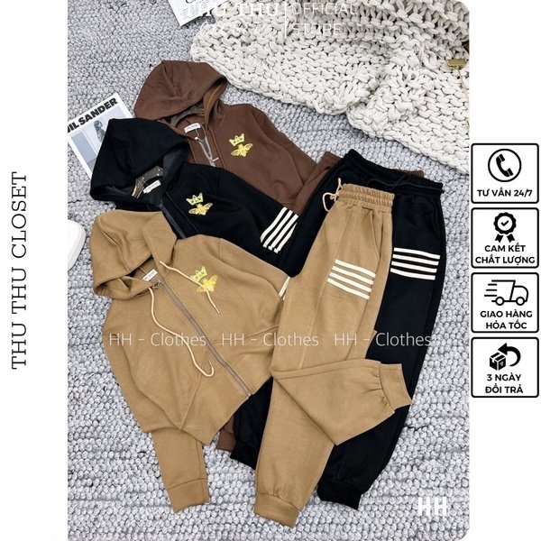 Bộ nỉ thêu ong 3 màu siêu đẹp. Size S M